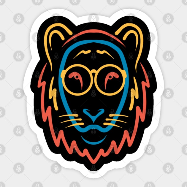 Cute lion Sticker by Tuye Project